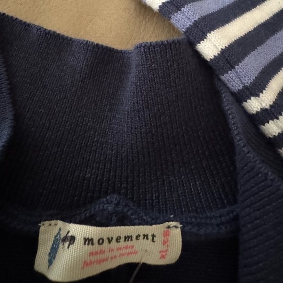 Free People Striped Navy and White Jumpsuit - Picture 12 of 16